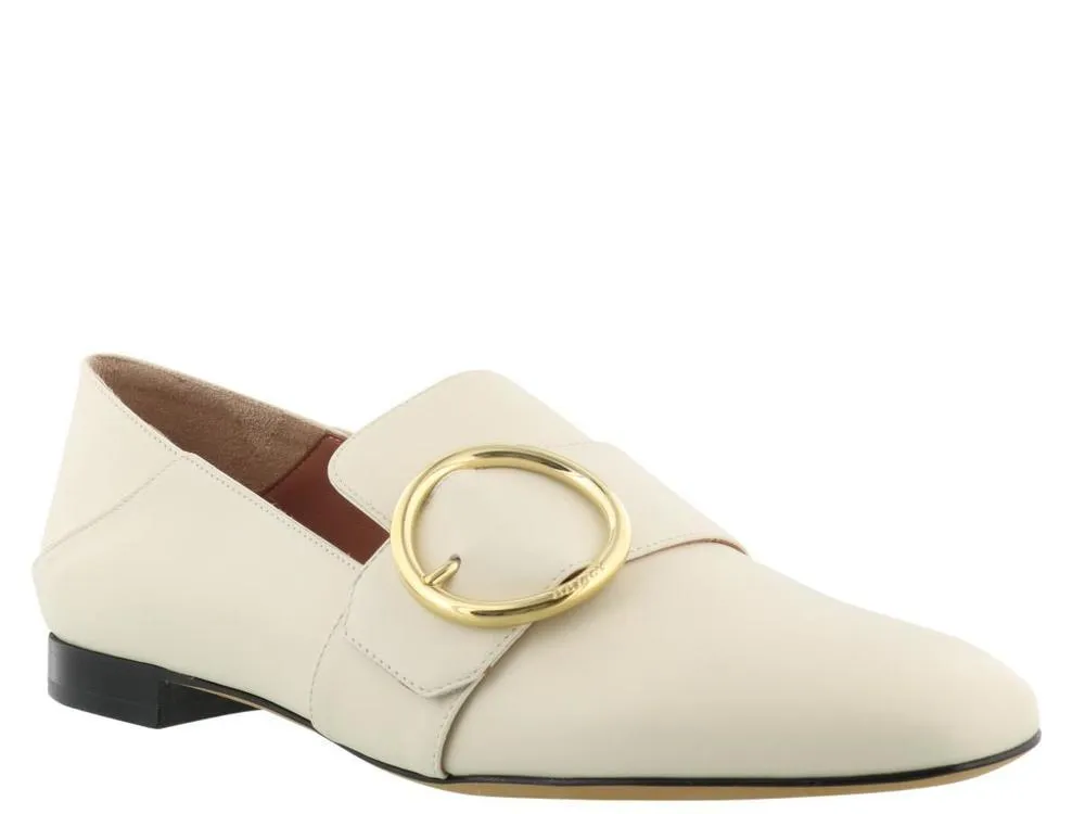 Pony Hair Flat Shoes Bally Lottie Buckle Loafers