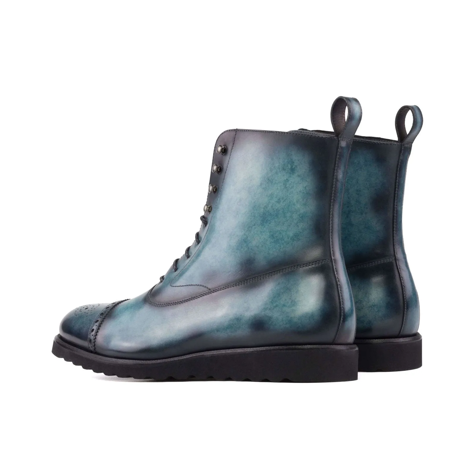 Balmoral Boot-Patina, Blue-Wholesale Hey Dude Work Boots