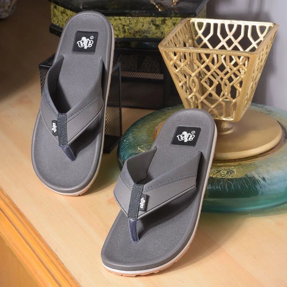 Lady's Slippers A-HA Casual Grey Flip Flop For Men ANCO-01 By Liberty