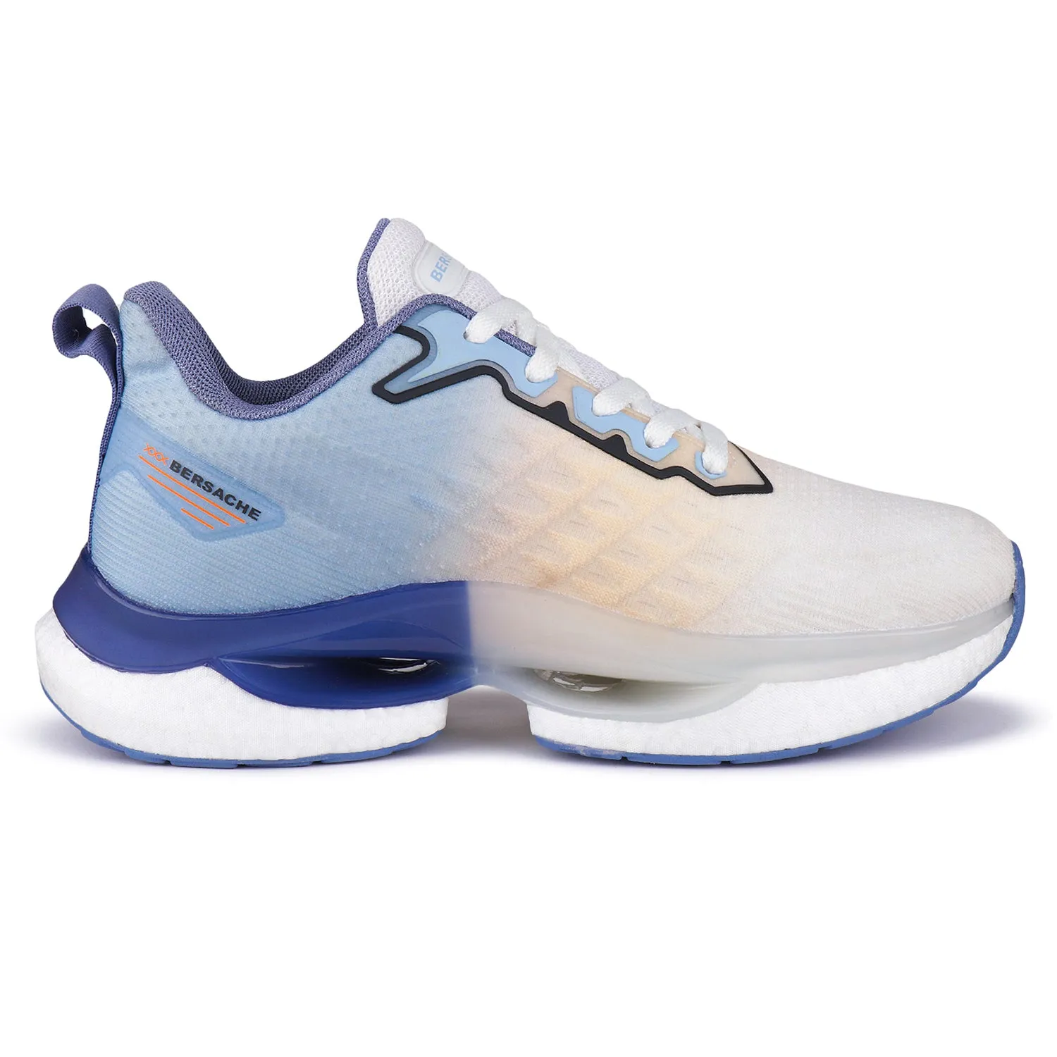 Bersache Premium Sports ,Gym, Trending Stylish Running Shoes For Men (9162-Blue) Slip Espresso