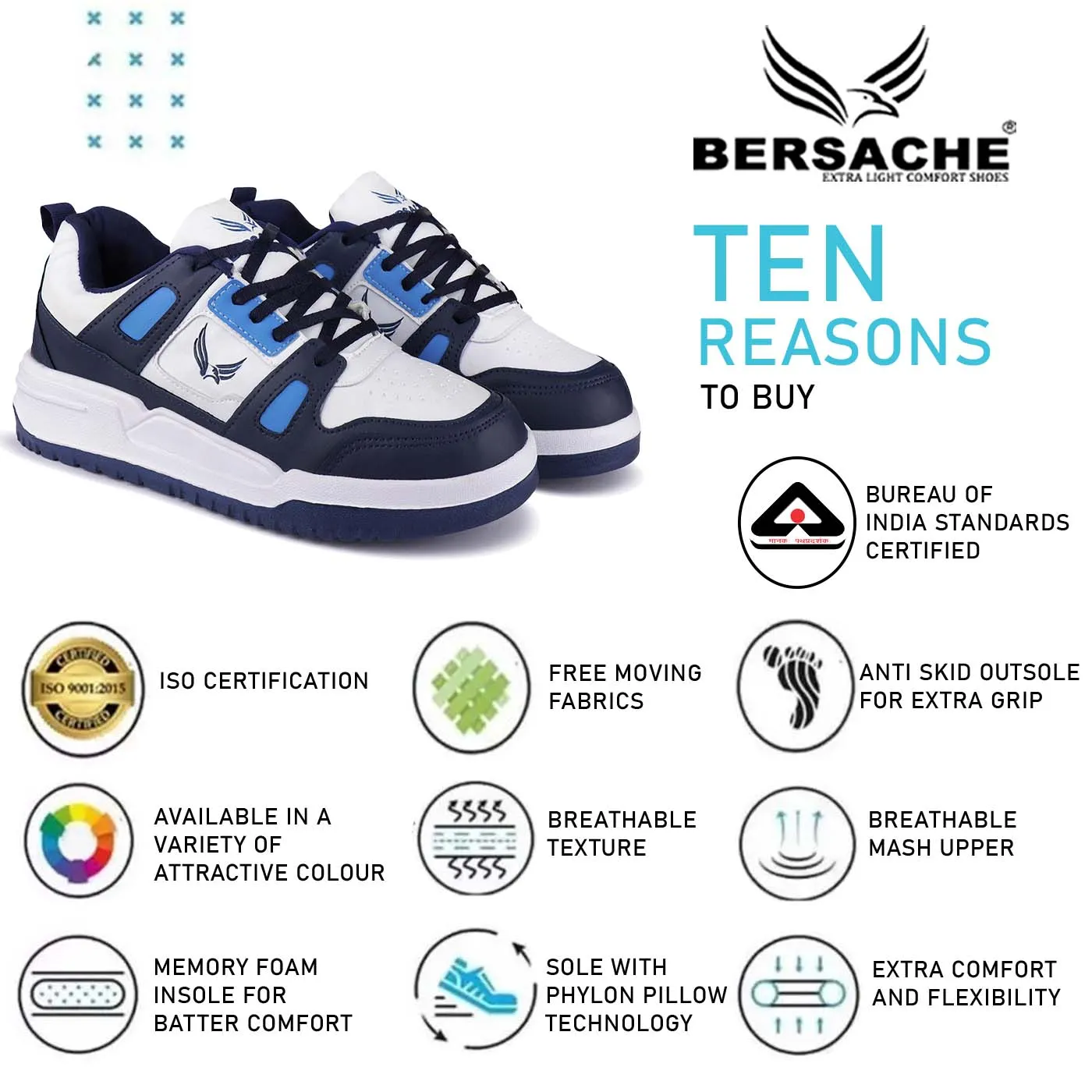 Bersache Premium Sports ,Gym, Trending Stylish Running Shoes For Men (9167-White) Vince Slippers