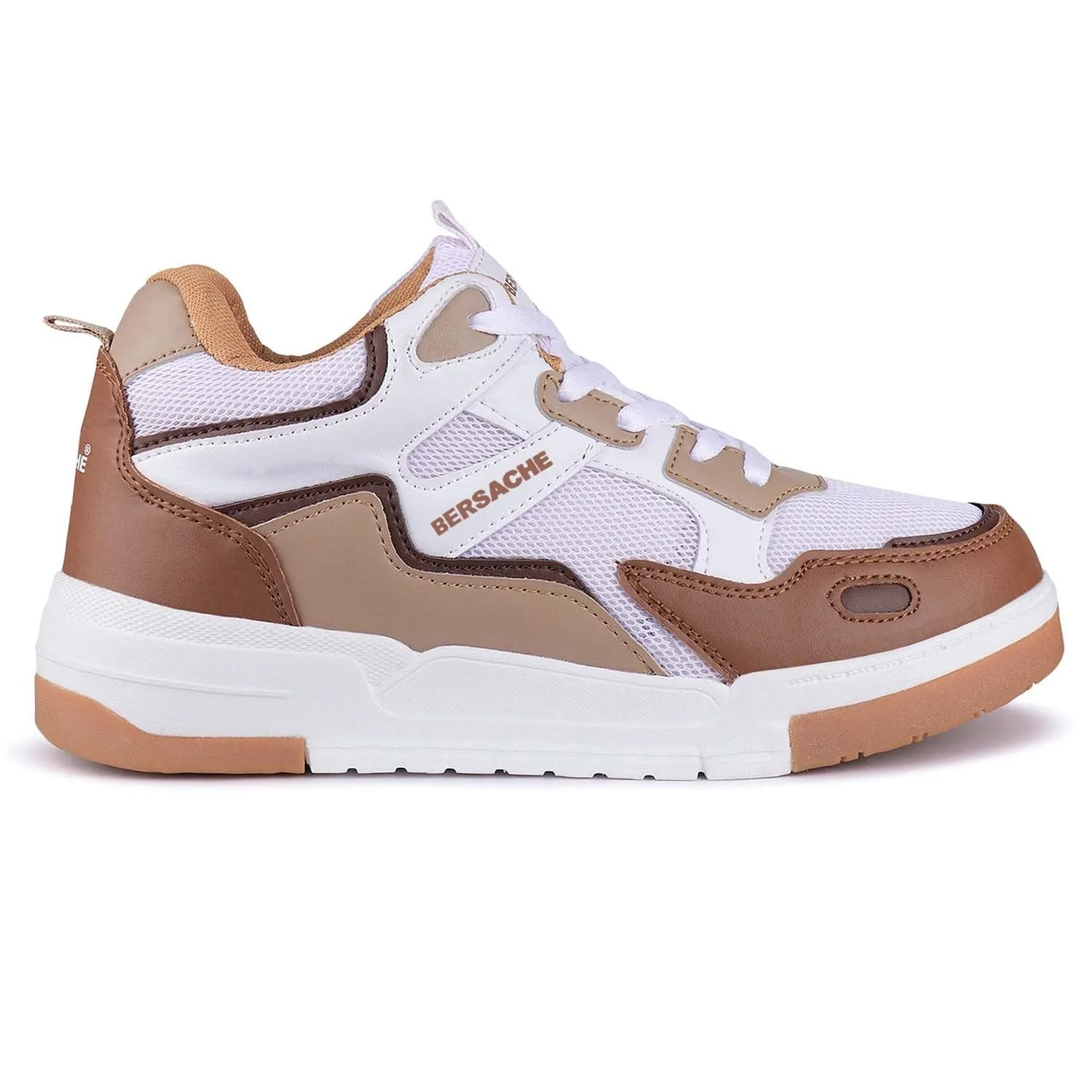 Cut Slippers Bersache Premium Sports ,Gym, Trending Stylish Running Shoes For Men (9172-Brown)