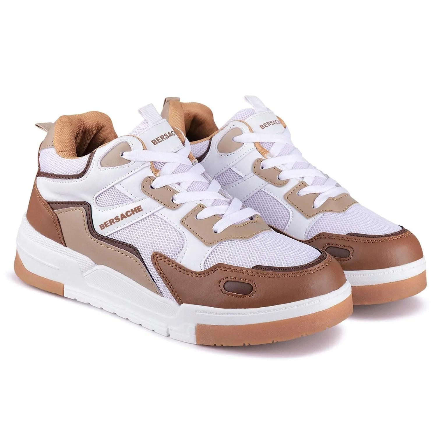 Lady Slippers Plant Bersache Premium Sports ,Gym, Trending Stylish Running Shoes For Men (9172-Brown)