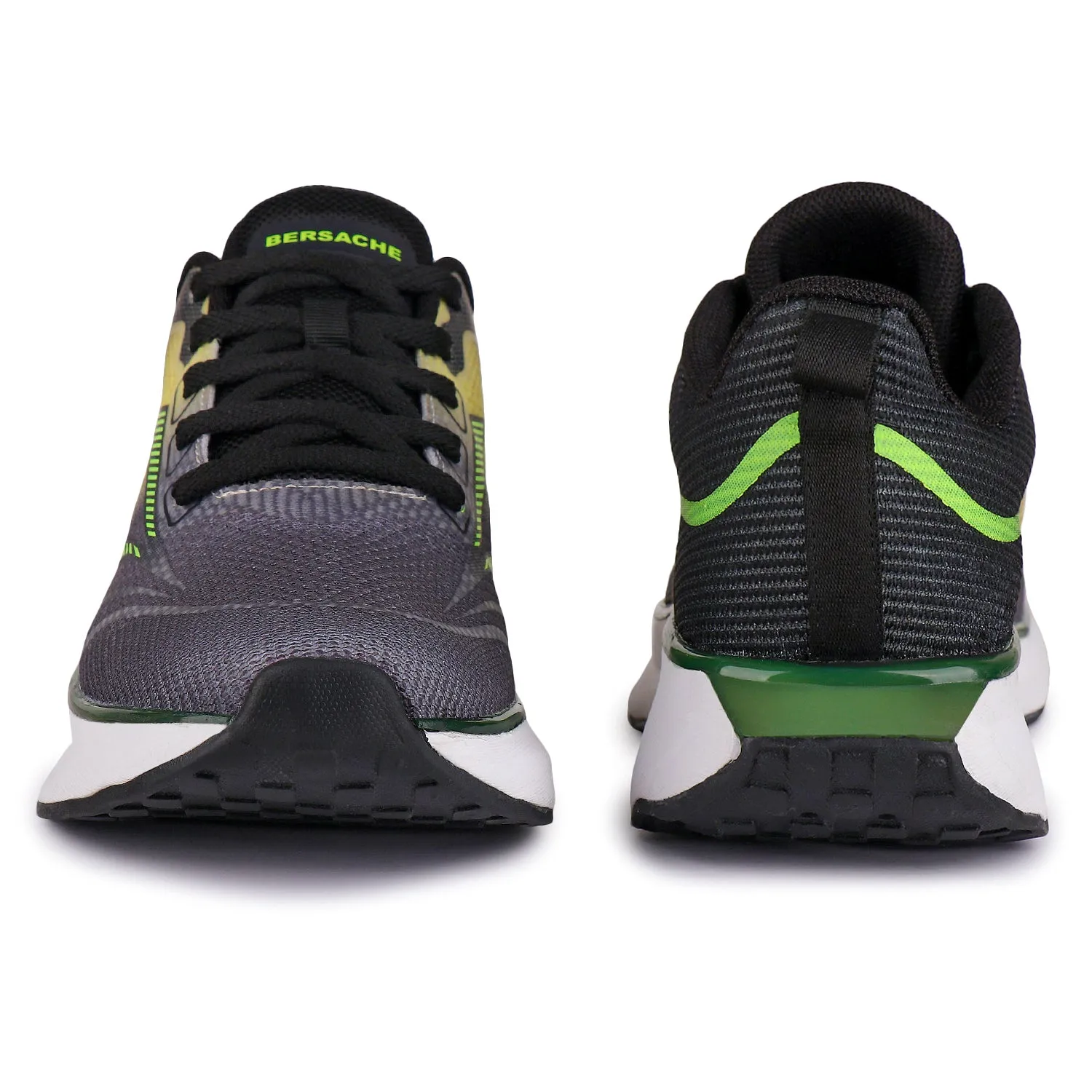 Best Ortho Slippers Bersache Premium Sports ,Gym, Trending Stylish Running Shoes For Men (9173-Black)