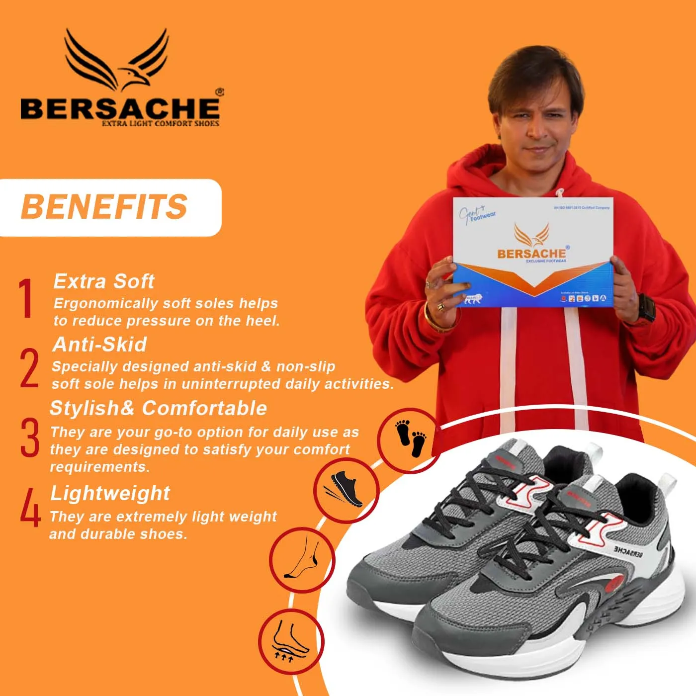 Chewbacca Slippers Bersache Premium Sports ,Gym, Trending Stylish Running Shoes For Men (9181)-Black