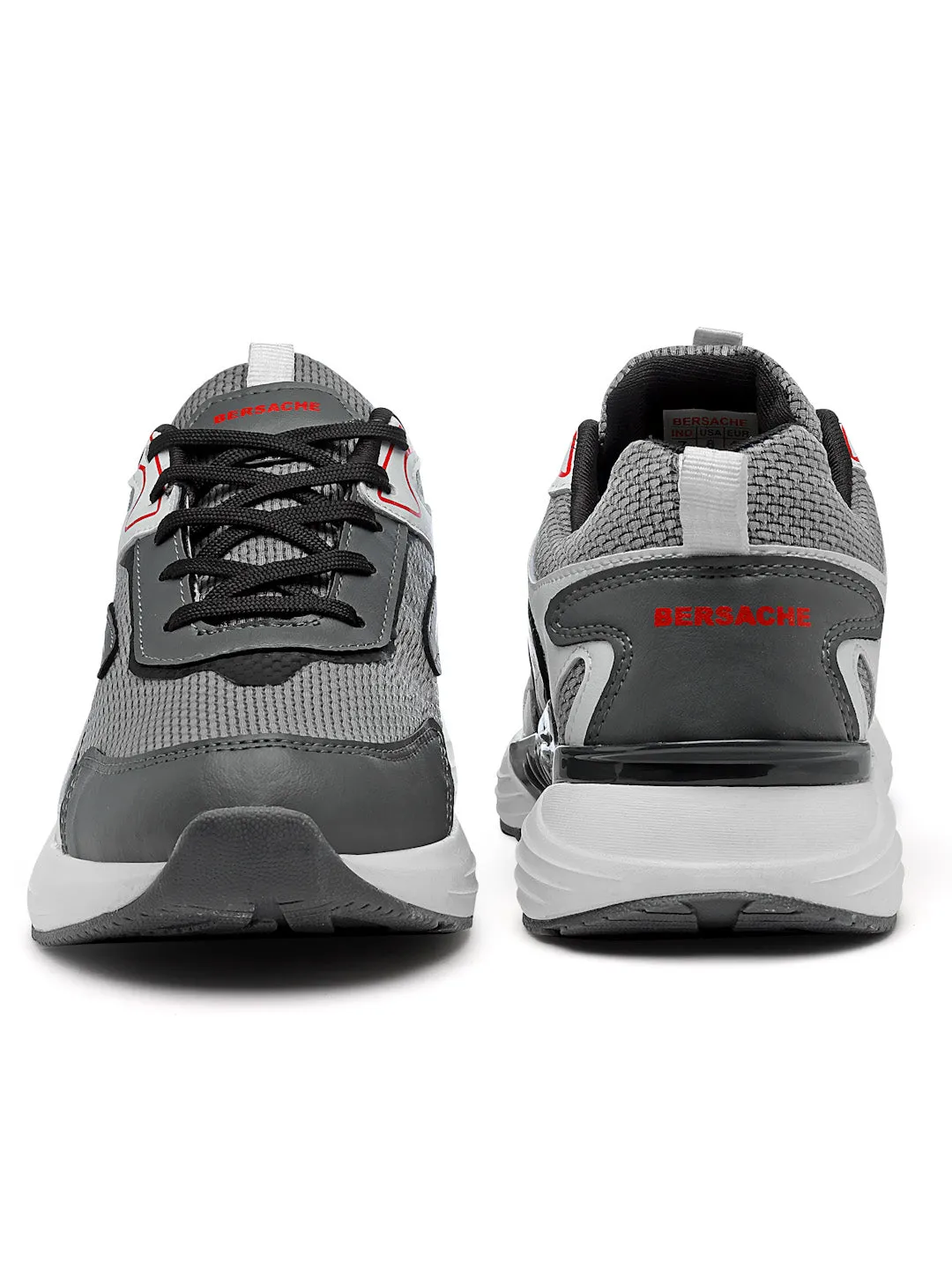 High Heel Bedroom Slippers Bersache Premium Sports ,Gym, Trending Stylish Running Shoes For Men (9181)-Black