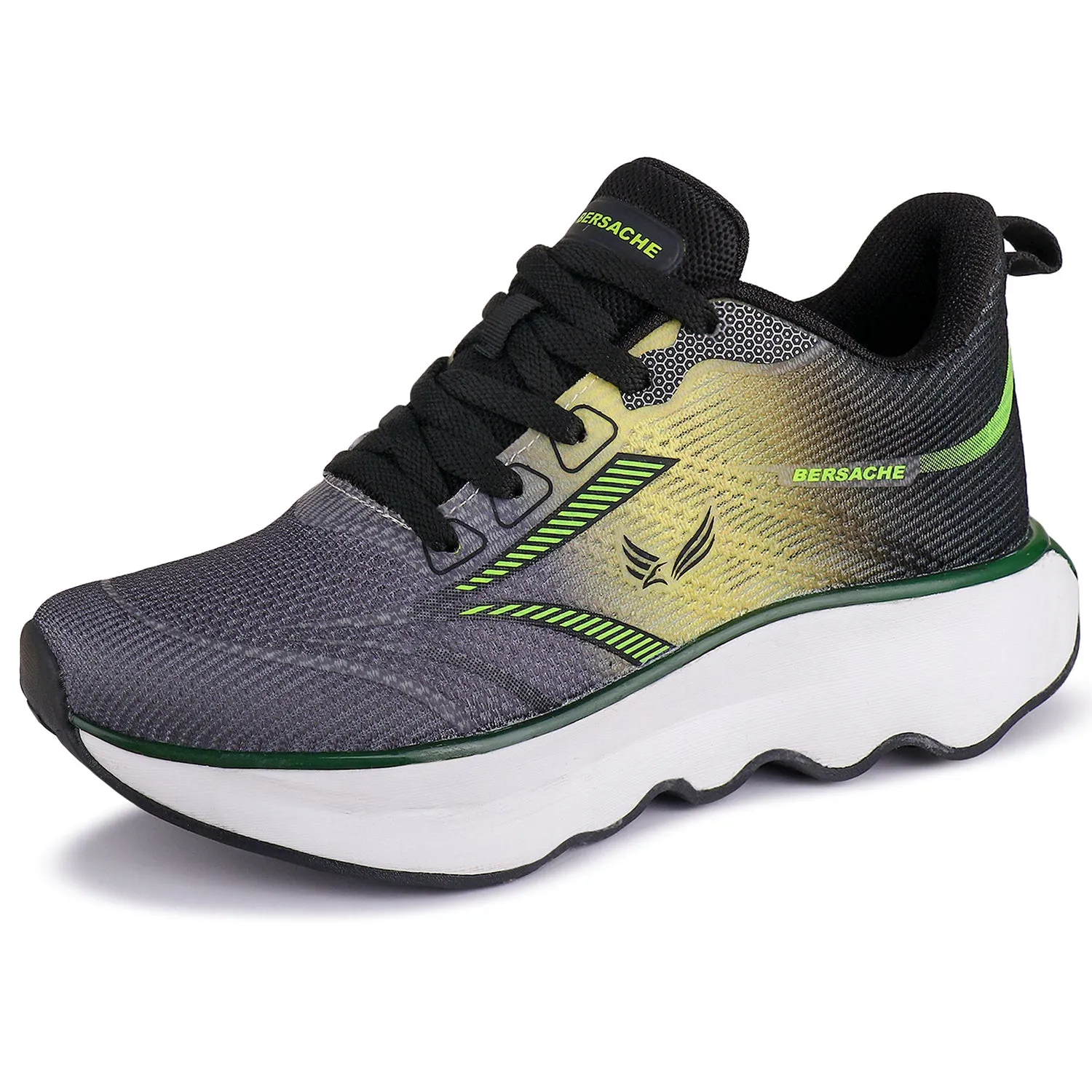 Bersache Sneaker, Loafers ,Casual With Extra Comfort Sneakers For Men  (9173-Black) Ortho Arch Support Slippers