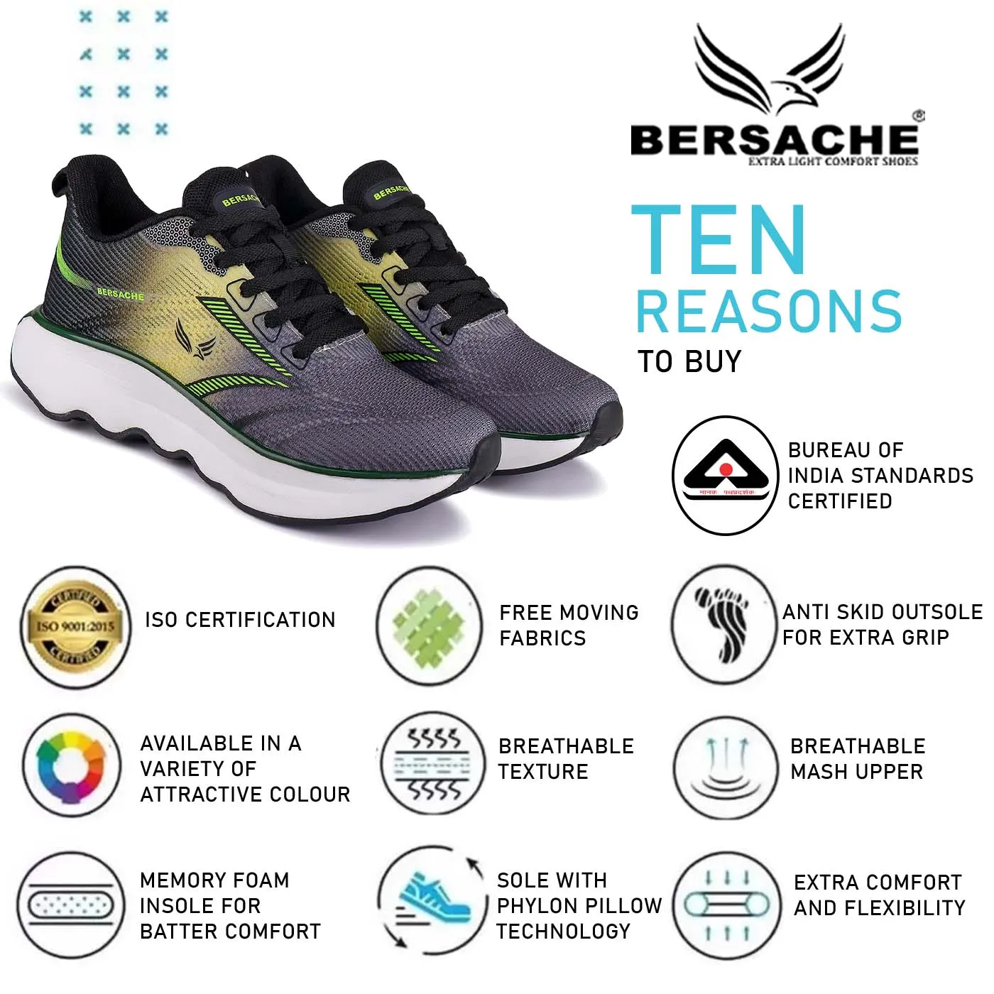 Bersache Sneaker, Loafers ,Casual With Extra Comfort Sneakers For Men  (9173-Black) Slippers At Smithsonian