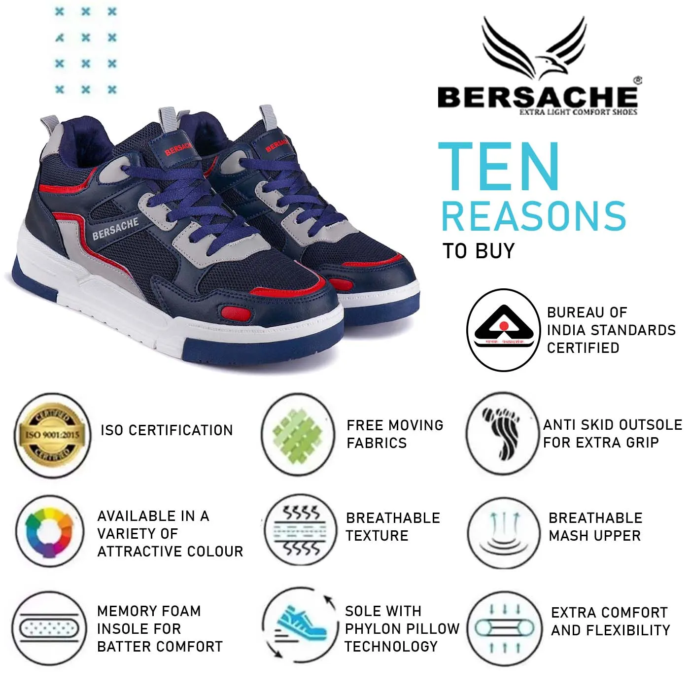 Traditional Japanese Slippers Bersache Sneaker, Loafers ,Casual With Extra Comfort Sneakers For Men   (9176-Blue)