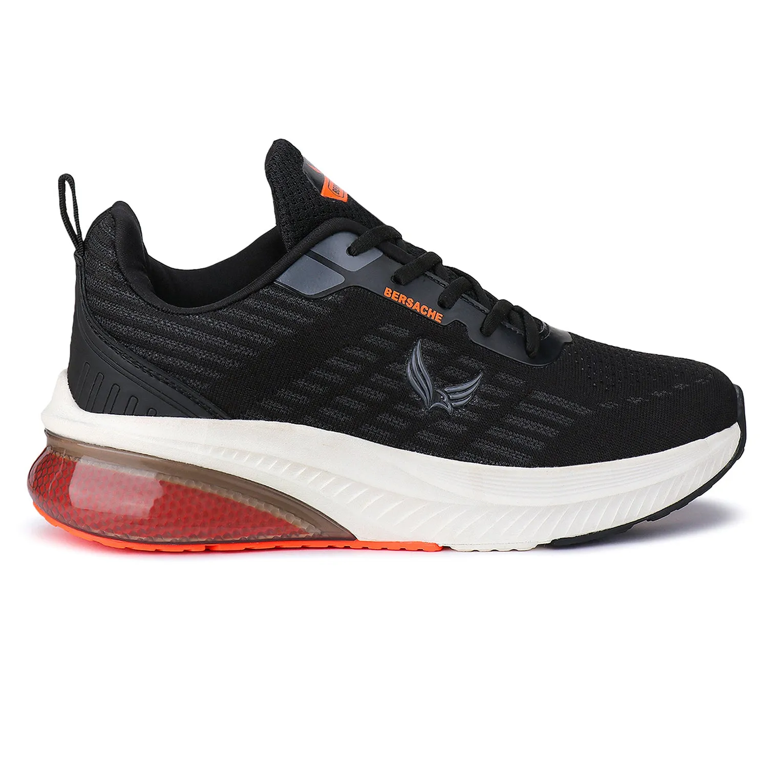 Bersache  Sports Running  Shoes For Men (Black) - 9074 Slippers At Whole Foods