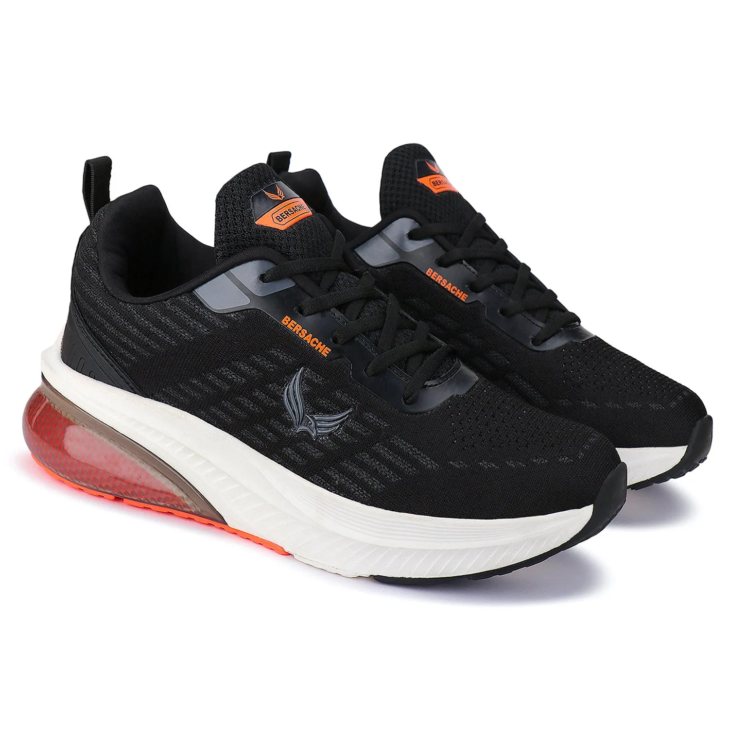 Slip On Ballet Slippers Bersache  Sports Running  Shoes For Men (Black) - 9074