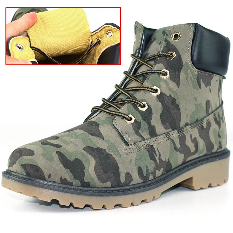 big size leather men boots winter man shoes ankle boot men's snow shoe martin cowboy autumn man fur velvet flats 1208 Flat Soled Golf Shoes