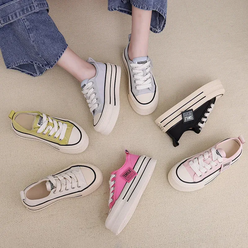 binfenxie  -  Canvas Shoes Women Spring Summer Casual Walking Platforms Vulcanized Shoes Ladies Fashion Chunky Sneakers Zapatos Para Mujer Denali Sneakers