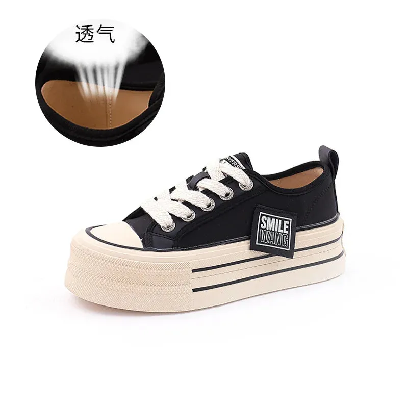 Oofos Sneakers binfenxie  -  Canvas Shoes Women Spring Summer Casual Walking Platforms Vulcanized Shoes Ladies Fashion Chunky Sneakers Zapatos Para Mujer