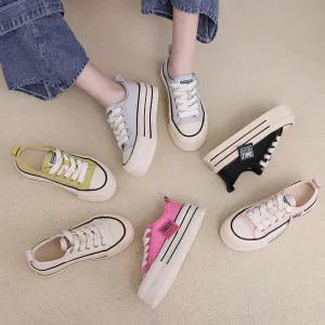 binfenxie  -  Canvas Shoes Women Spring Summer Casual Walking Platforms Vulcanized Shoes Ladies Fashion Chunky Sneakers Zapatos Para Mujer Sneakers Under Armour