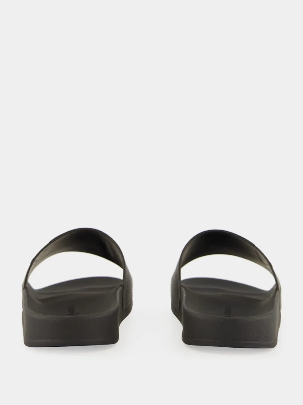 Sandals And Swords 3 Black Humberto Leather Sliders