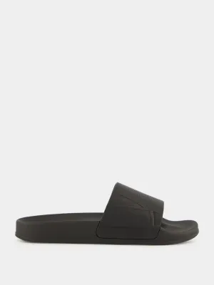 Black Humberto Leather Sliders Resort Grenada
