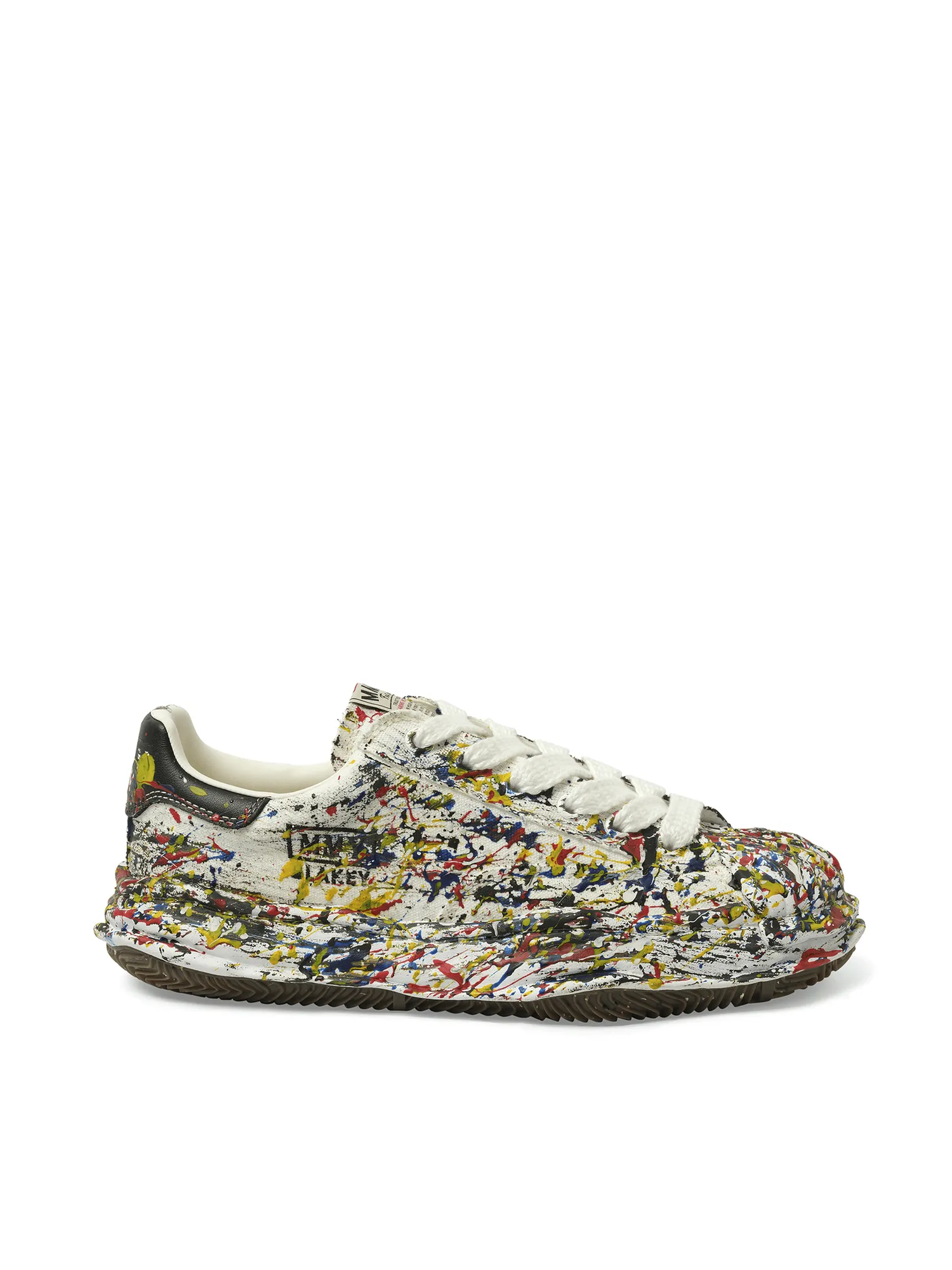 Celebrity Sneakers Blakey OG Paint Splatter Sneaker in White