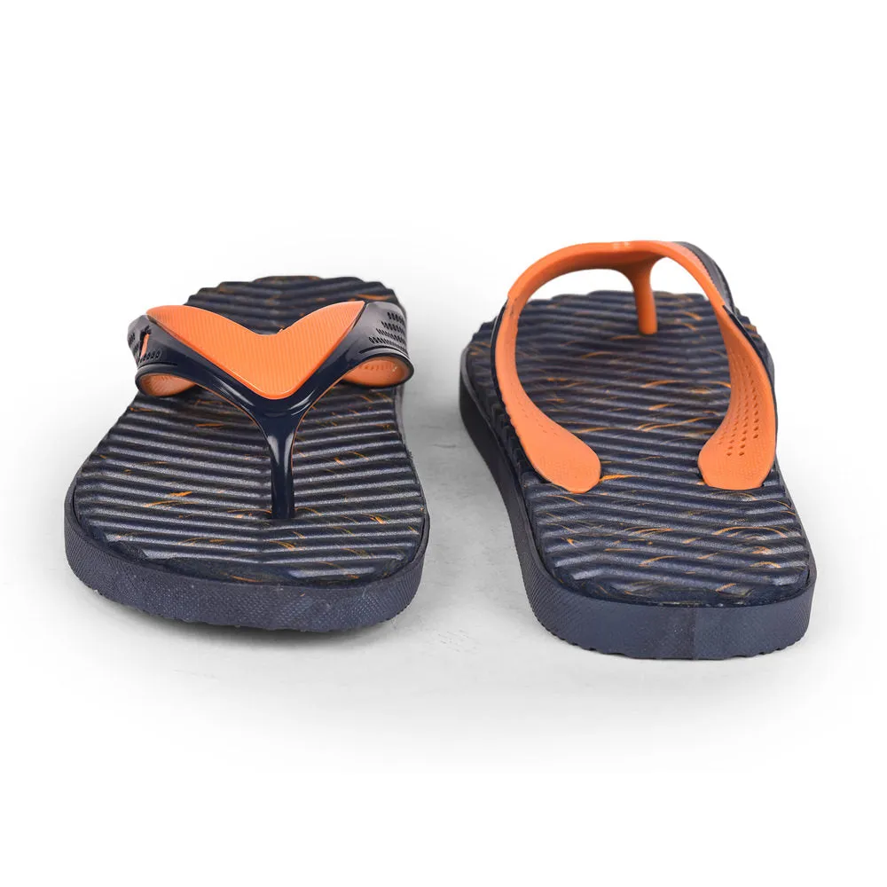 A-HA Casual Blue Flip Flop For Men HUNK-2 By Liberty Glitter Slide Shoes