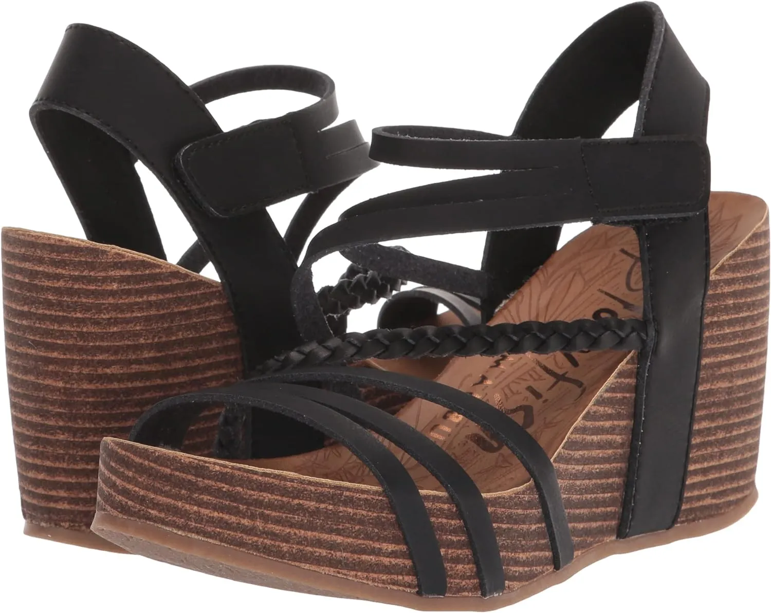 Army Sandals Blowfish Womens Heidi Wedge Sandal