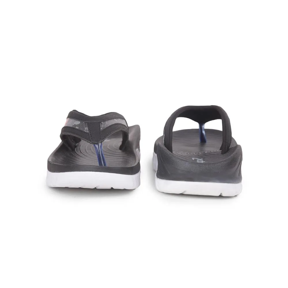 Dem Golden Slippers Leap7x Casual Black Flip Flop For Men AUSTIN By Liberty