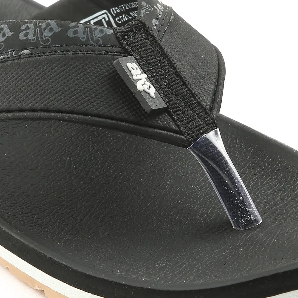 Ugs Slippers A-HA Casual Black Flip Flops For Men ANCO-03 By Liberty