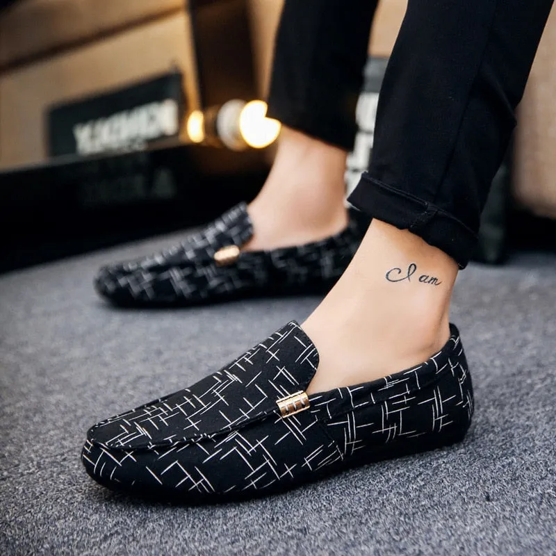 Men Suede Leather Slip On Moccasins Shoes NULL