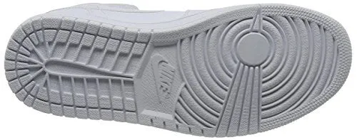 Nike Jordan Men's Air Jordan 1 Mid White/Black/White Basketball Shoe 10.5 Men US Asics Volleyball Shoes Paris