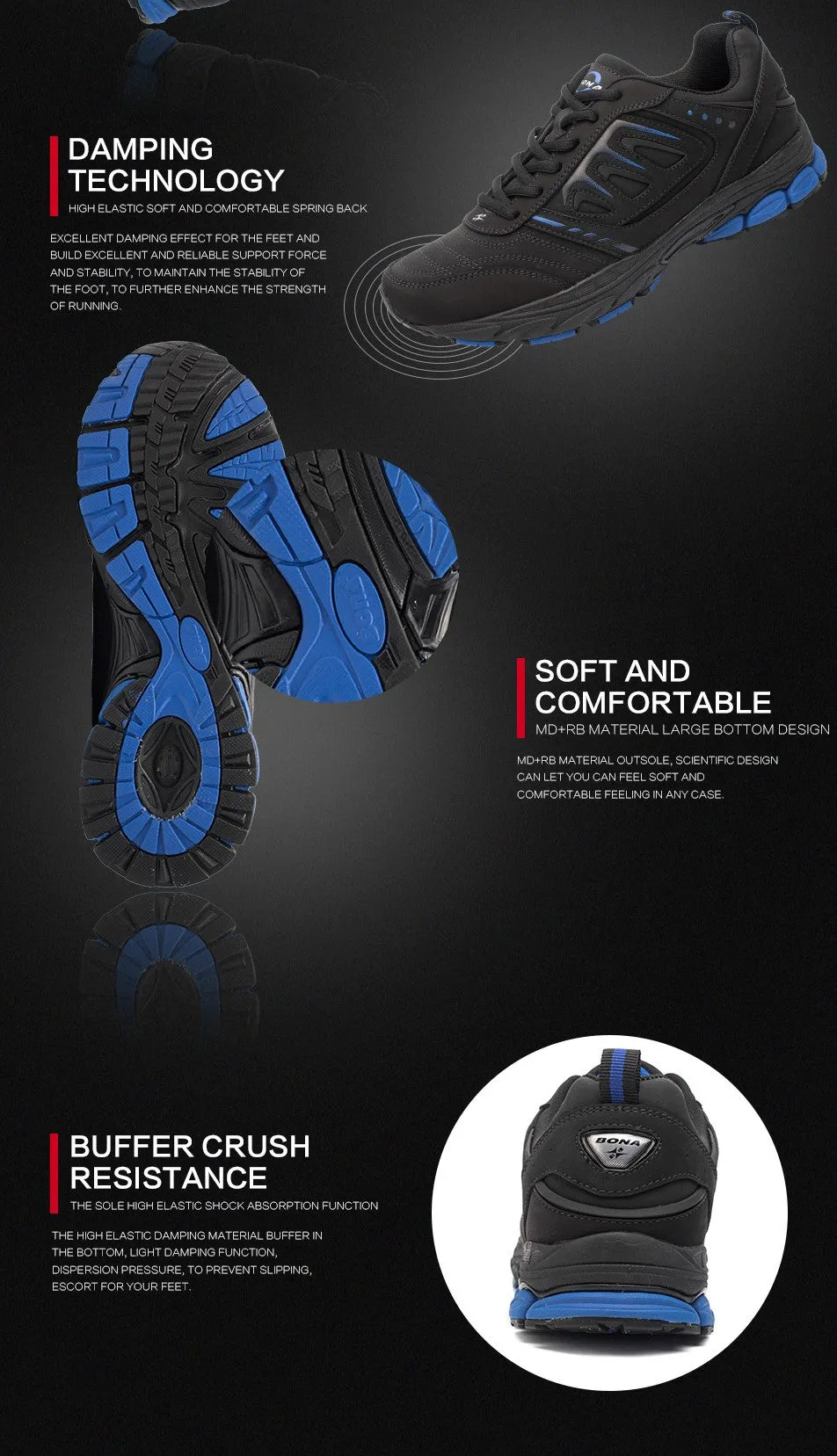 Men Running Shoes Trekking Sneakers Good Running Shoes For Underpronation