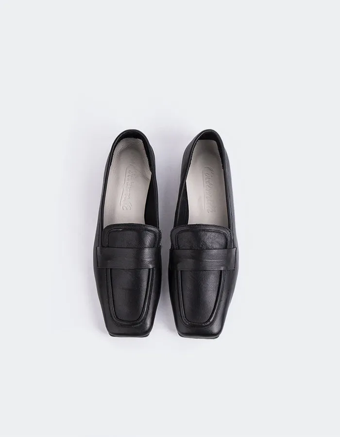 Loafers With Tiger Brescia Black Leather