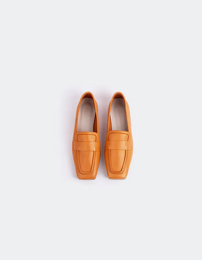Cara Loafers Brescia Orange Leather
