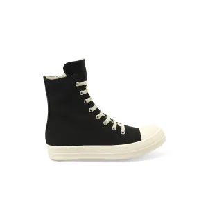 Canvas Sneaks in Black/Milk Nike Leopard Sneakers