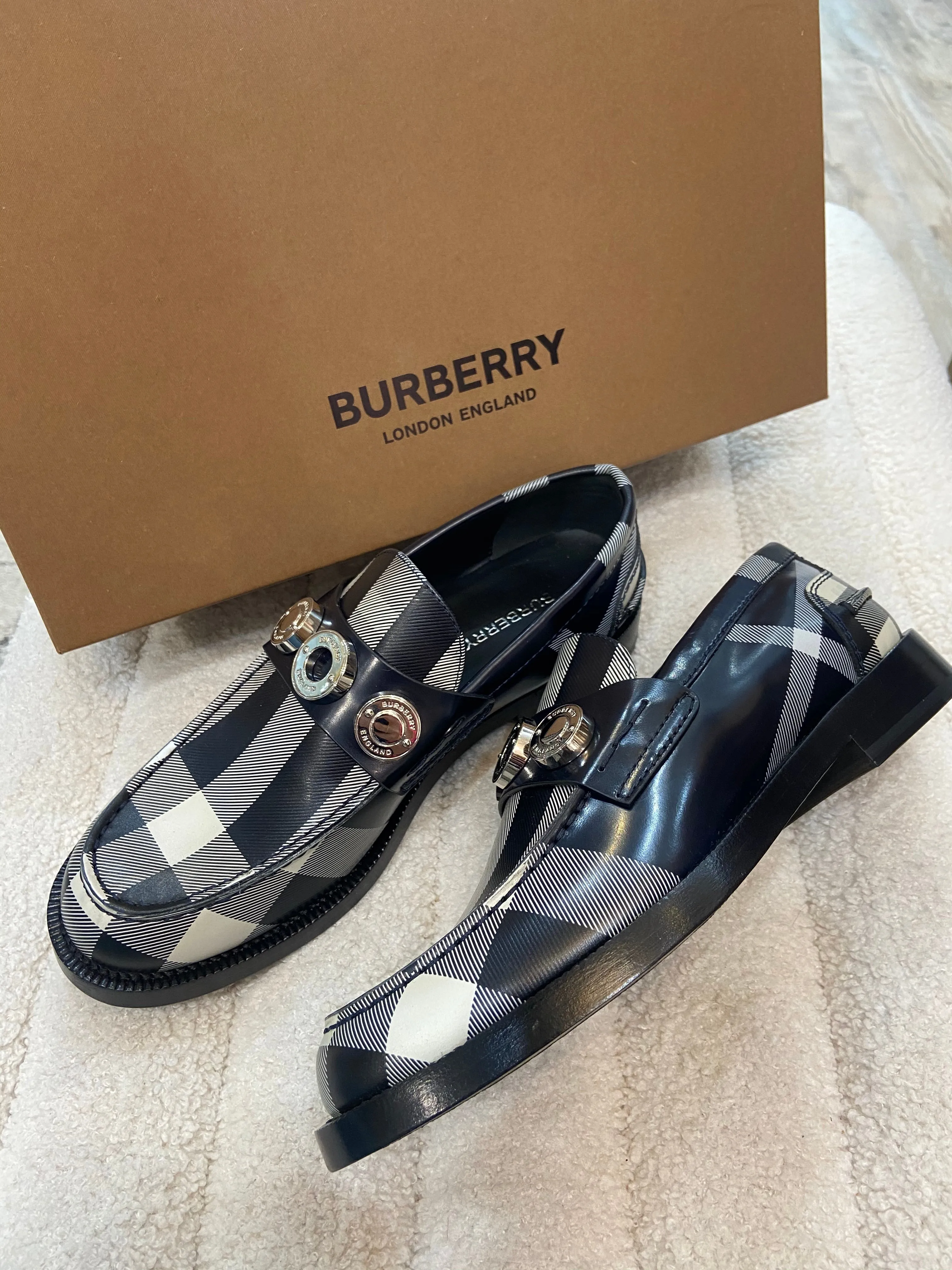 BURBERRY BROADBROOK CHECK LADIES LOAFERS Bass Weejuns Loafers