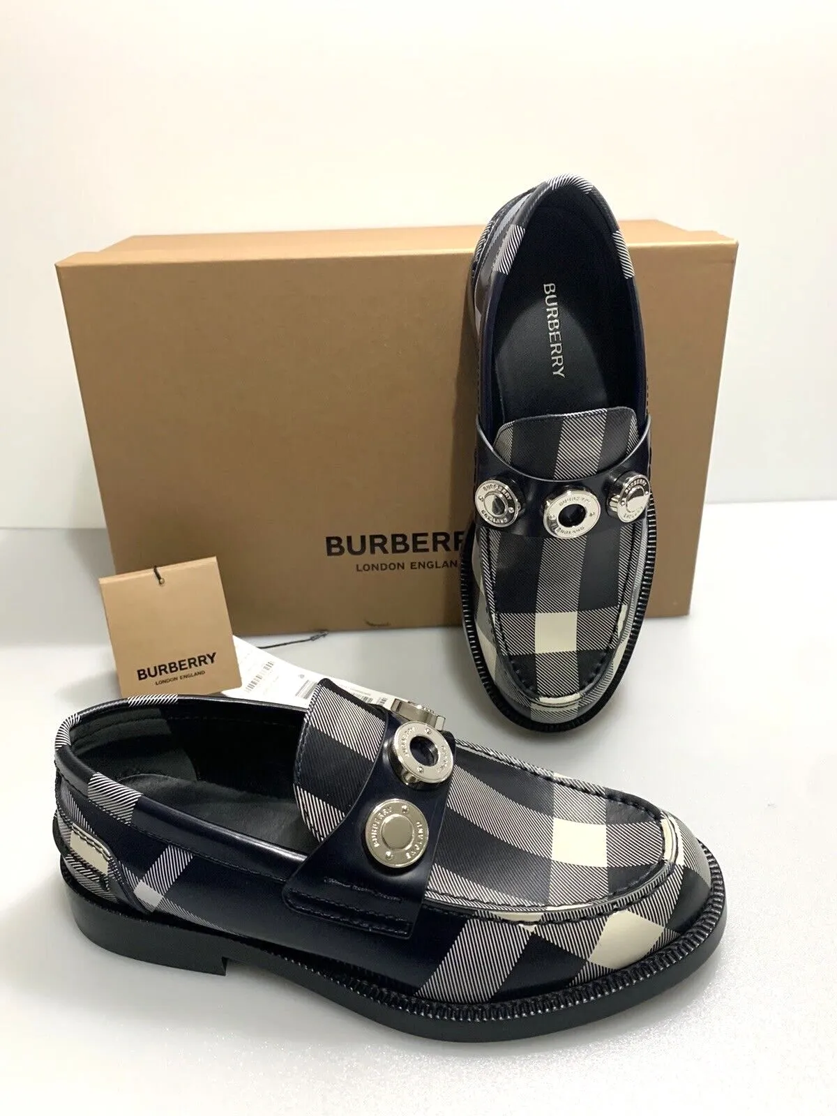 Loafers With Dress BURBERRY BROADBROOK CHECK LADIES LOAFERS