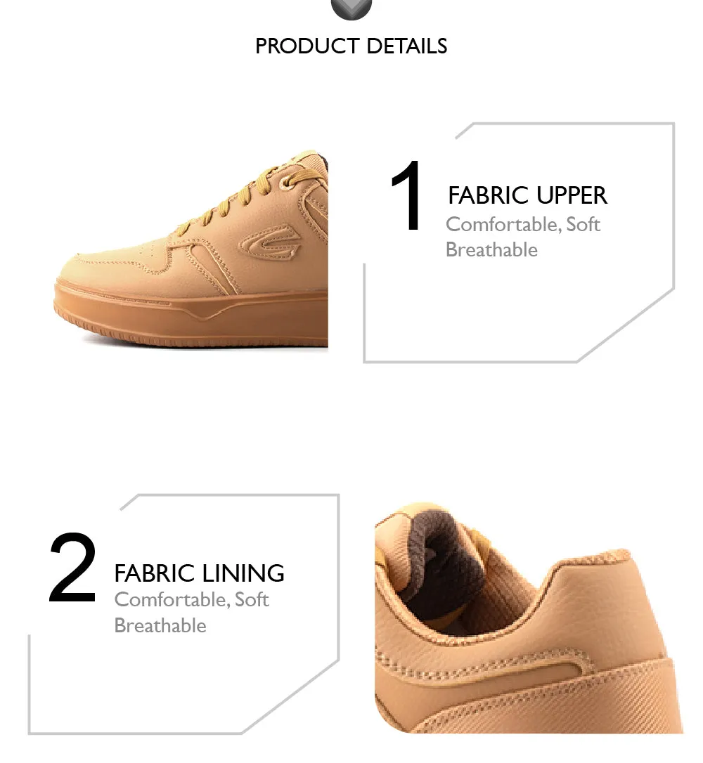 C by camel active Microfiber Basic Sneakers Men Khaki JAMESON 822402-WA1CSV-6 Best Sneakers For Treadmill Walking