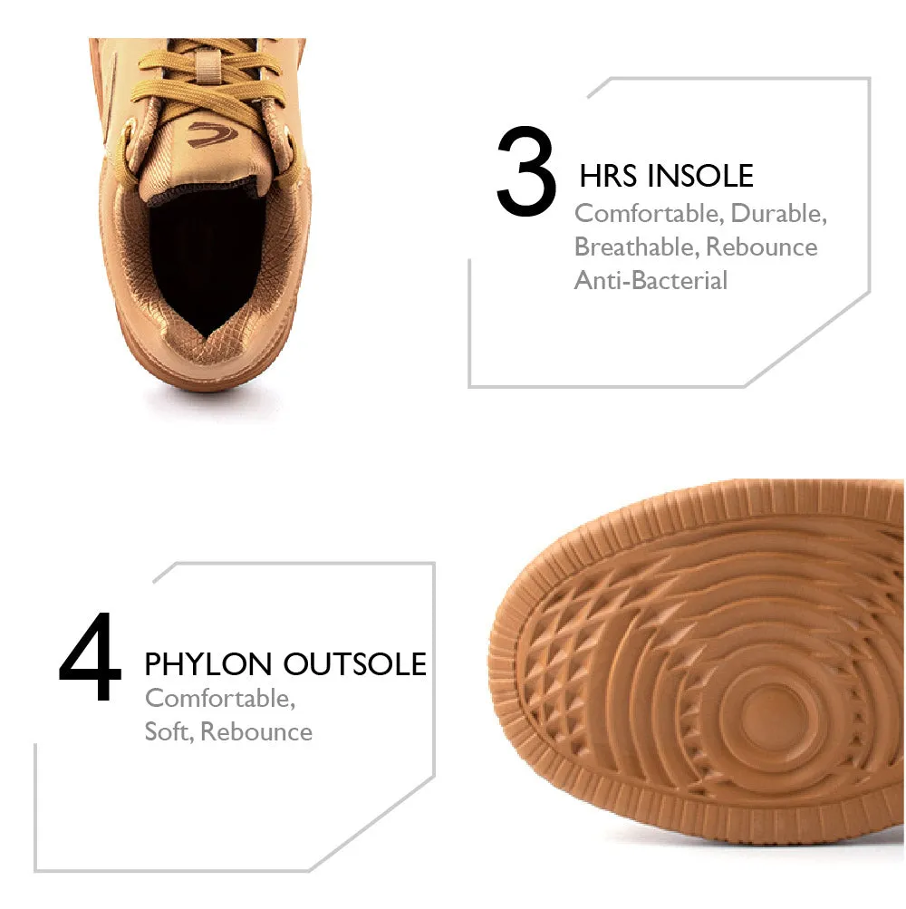 Knee High Sneakers C by camel active Microfiber Basic Sneakers Men Khaki JAMESON 822402-WA1CSV-6