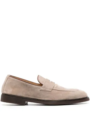 Comfortable Platform Loafers calf-suede loafers