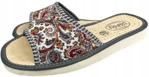 Good Quality Slippers Women's Open Toe Slippers with Folk Pattern | 090