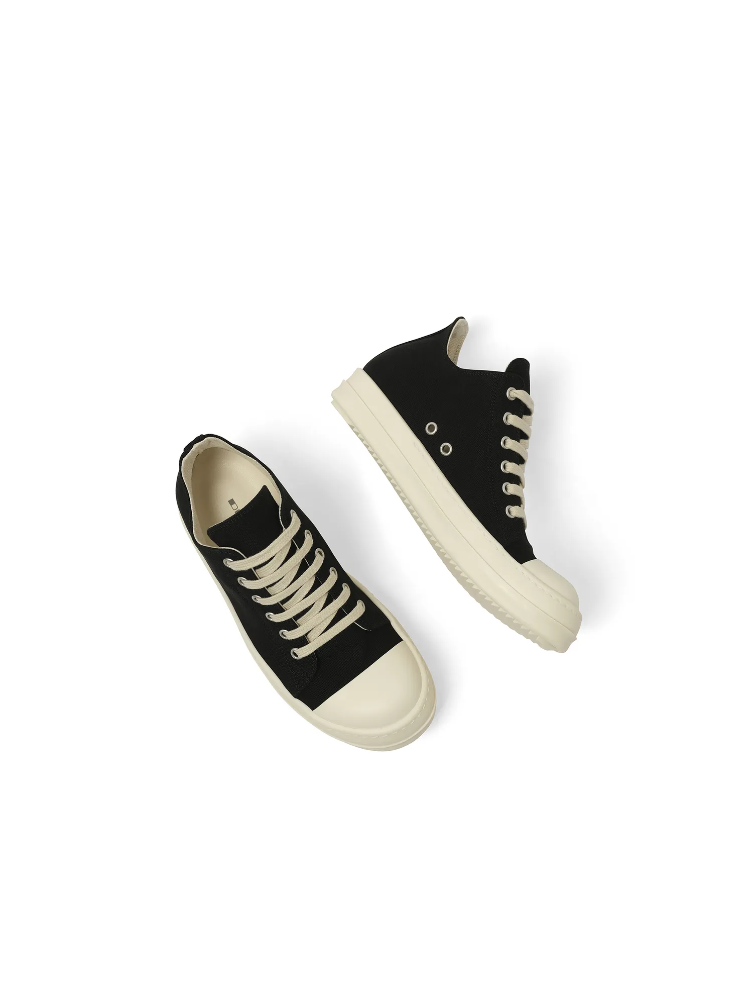 Canvas Low Sneaks in Black/Milk Balenciaga Socks Sneakers