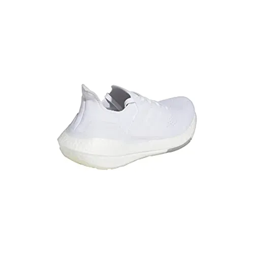 adidas Women's Ultra boost 21 Running Shoes, White/White/Grey, 7.5 Adidas Discus Throwing Shoes