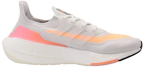 Cheap Adidas Shoe adidas Women's Ultra boost 21 Running Shoes, White/White/Grey, 7.5
