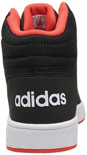Adidas Y3 Tennis Shoes adidas Unisex Hoops 2.0 Basketball Shoe, Black/White/red, 2.5 M US Little Kid