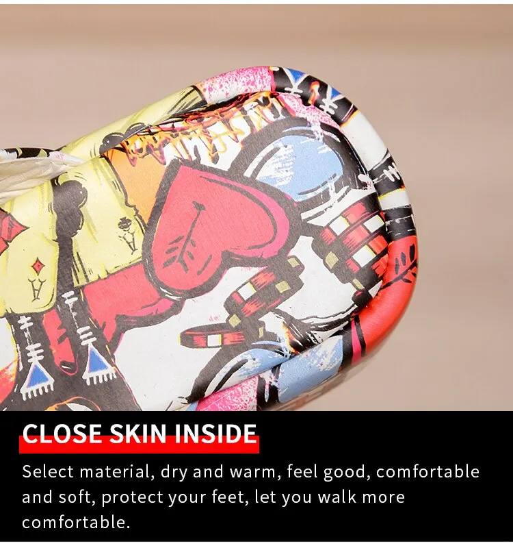 Vibram Slippers Cartoon/Solid Chain Flip-Flops Sandal Slippers Flat Platform Casual Slides 7 Different Colors Sizes Up To EUROPEAN 43