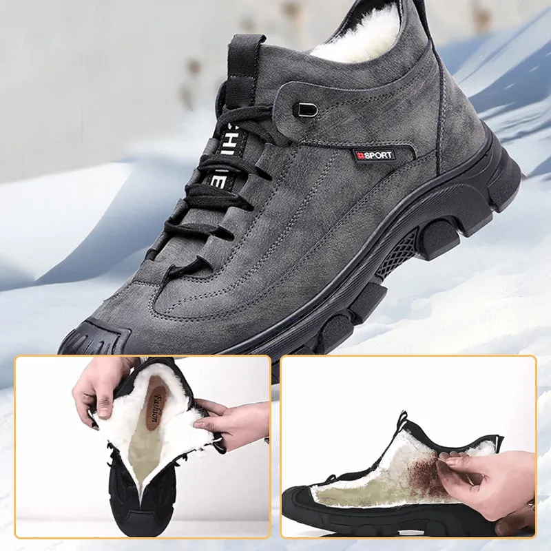 Christmas Hot Sale 50% OFFMen's Faux Wool Lining Leather Sneaker Puma Ballet Sneakers