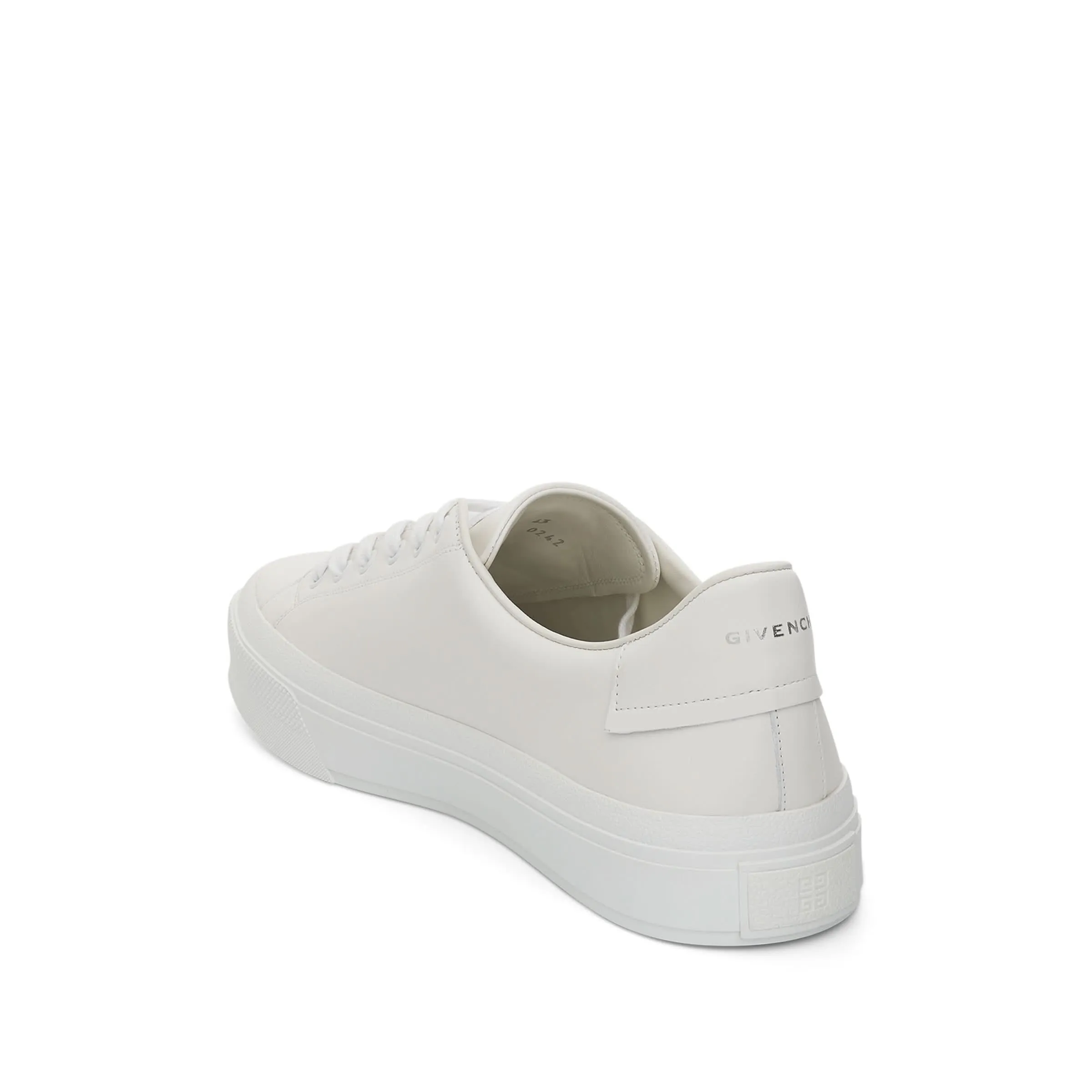 Y2k Sneakers City Sport Sneaker with Embossed Logo in White