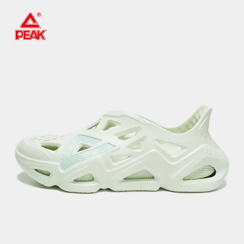 Peak TAICHI Sandals Men's Outdoor Sport Sandals Breathable Light Beach Shoes Men Non-slip Hole Shoes E12045L Sandals With Low Heels