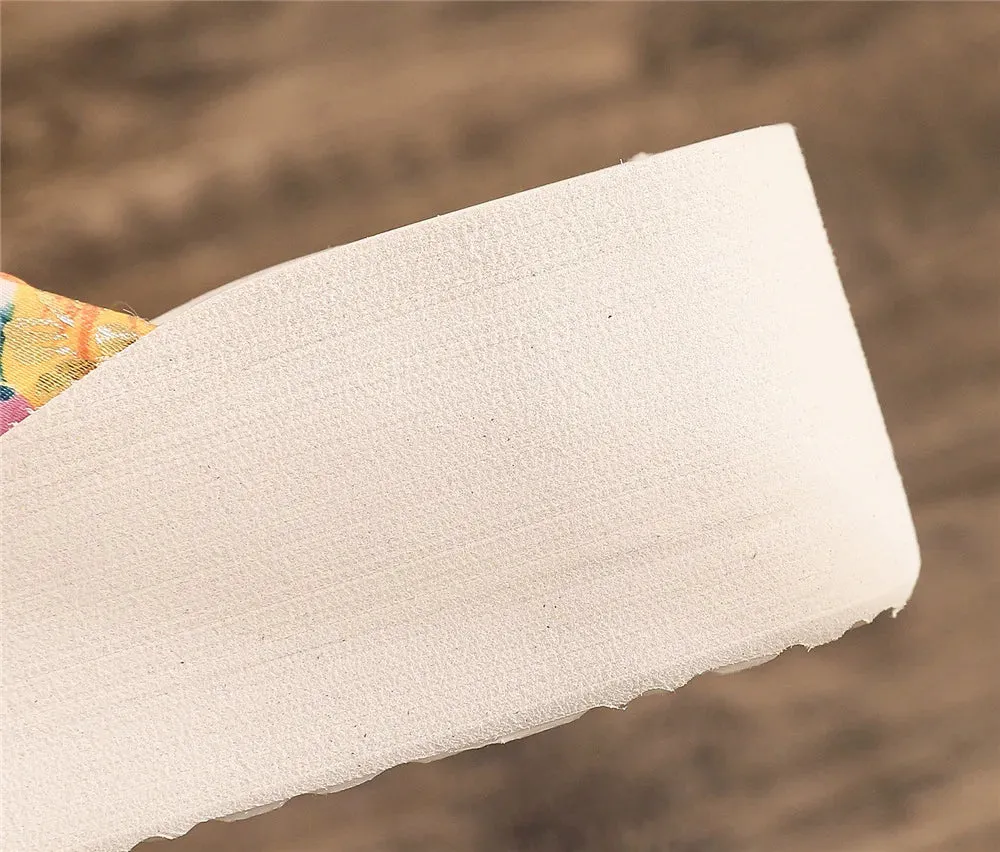 Claquettes Sandales femme t 2024 / Fashion Women Flip Flops Summer Beach Platform Slippers Casual Outside Wedges Sandals Summer Women Shoes Life Is Better In Flip Flops