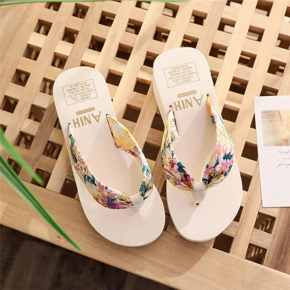 Slide Flip Flops Claquettes Sandales femme t 2024 / Fashion Women Flip Flops Summer Beach Platform Slippers Casual Outside Wedges Sandals Summer Women Shoes