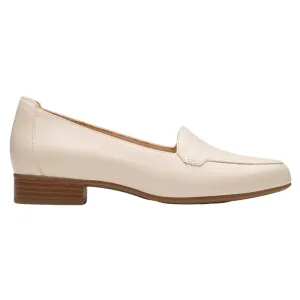 Memory Foam Loafers Clarks Krystine Lily Cream Leather Loafer (Women's)