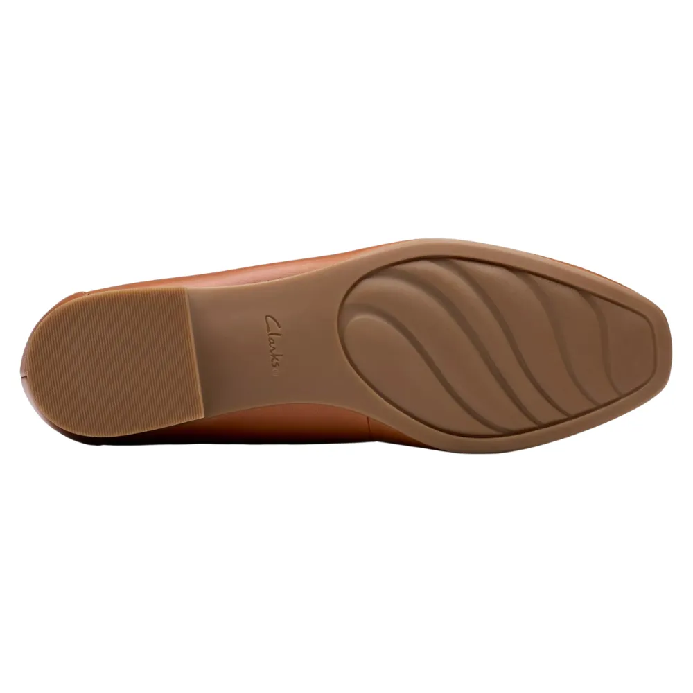Sheer Socks Loafers Clarks Krystine Lily Tan Leather Loafer (Women's)